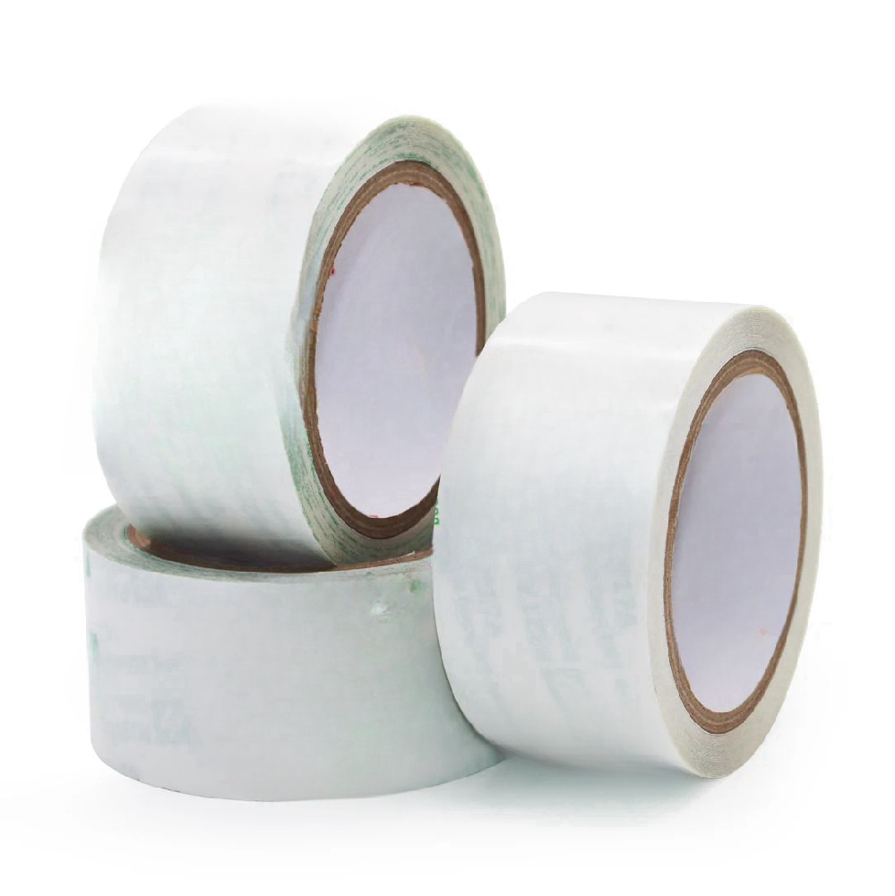 Low surface energy PET double-sided adhesive tape