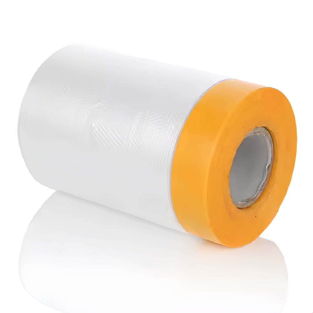 Used for Painting Automobile Mask Film Shielding Waterproof Spraying Plastic Pre-Tape Masking Film for Painting