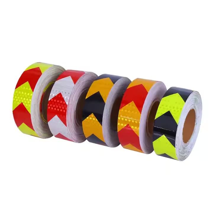 Reflector Sticker Red Reflective Safety Warning Tape Customized Reflectance Truck Vehicle Conspicuity Adhesive Reflective Tape