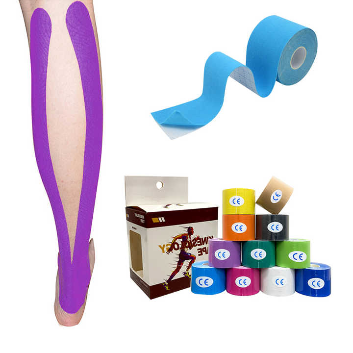 Wholesale Muscle Sports Kinesiology Tape for Athletes Elastic Cotton Pre Cut Kinesiology Sports Tape Athletic Tape
