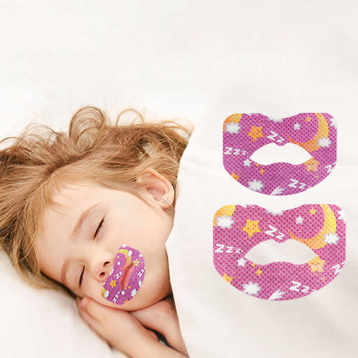 Wholesale Mouth Tape Promotes Nose Breathing Mouth Strip for Sleep Skin Friendly Non Woven Fabric Cute Pattern