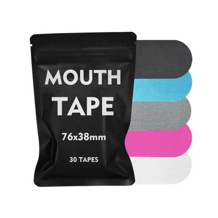 Oem Better Prevent Snoring Sealing Mouth Tape Anti Snoring Latex-Free Hypoallergenic Safe Sleep Patch Sport Mouth Tape