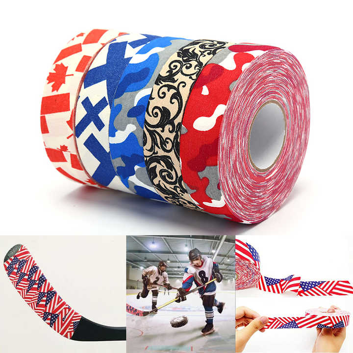 Custom Cotton Fabric Cloth Hockey Stick Tape for Ice Roller Hockey Stick, Blade Handle Protector Hockey Tape