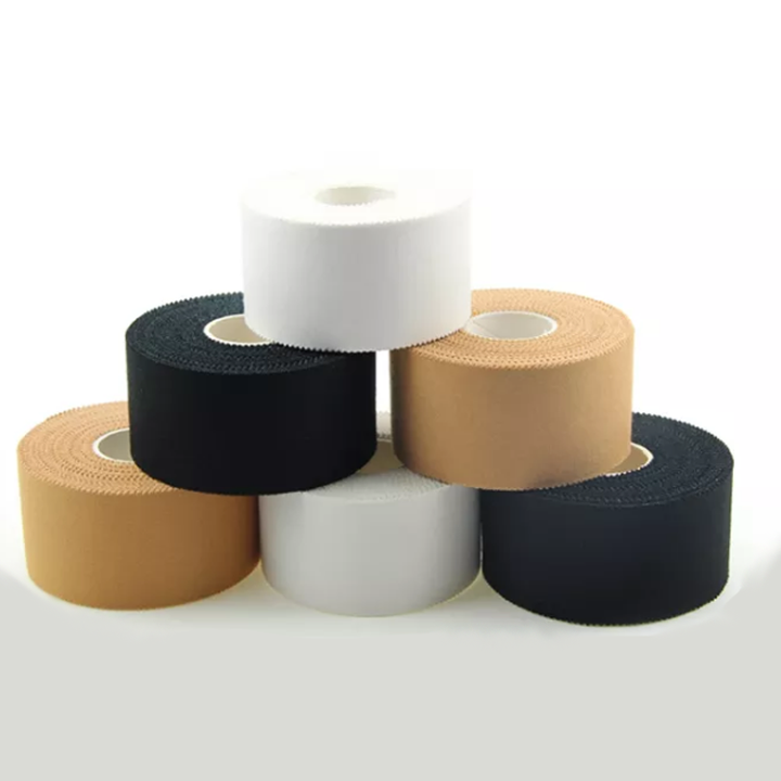 Factory Manufacturing Heavy-Duty Rigid Strapping Sport Tape Aggressive Zinc Oxide Adhesive, Rayon-Backed, Latex