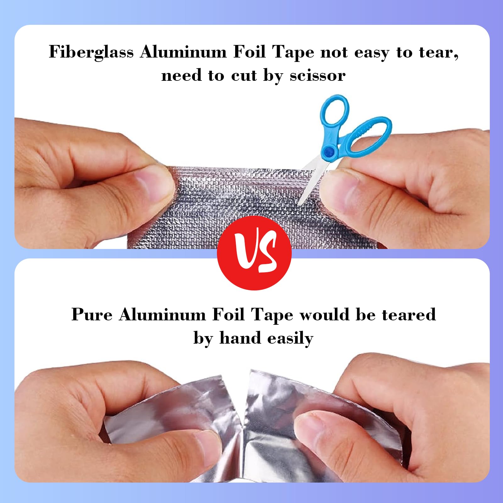 Hot Selling Heat Resistant Aluminum Foil Adhesive Tape Aging Resistance Reinforced With Mesh Reinfor Aluminum Foil Tape