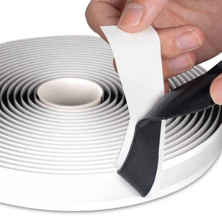 Black Self Adhesive Butyl Rubber Tape for RV Repair, Window,Boat Sealing