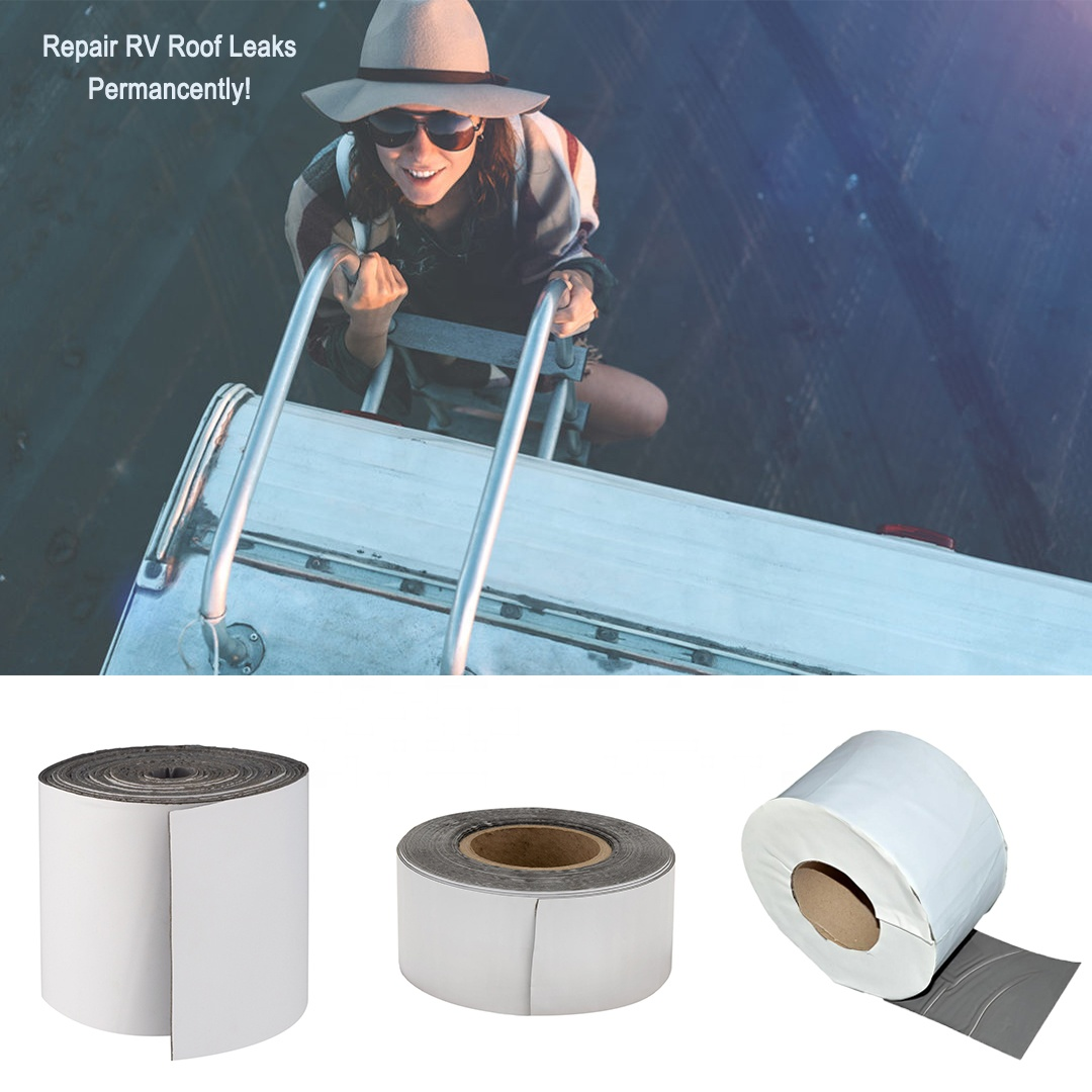 UV and Weatherproof Sealant  Permanently Stops Camper Roof Leaks 4" X 50' RV Seal Repair Tape