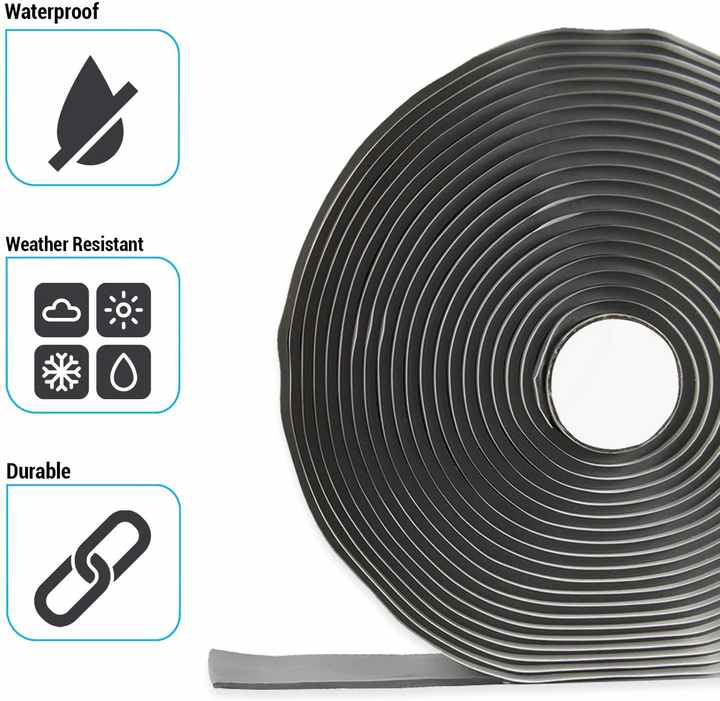 ISO9001 Certified Factory Direct Sale Free Sample Waterproof Seal Double Side Butyl Rubber Tape for Cable Joint