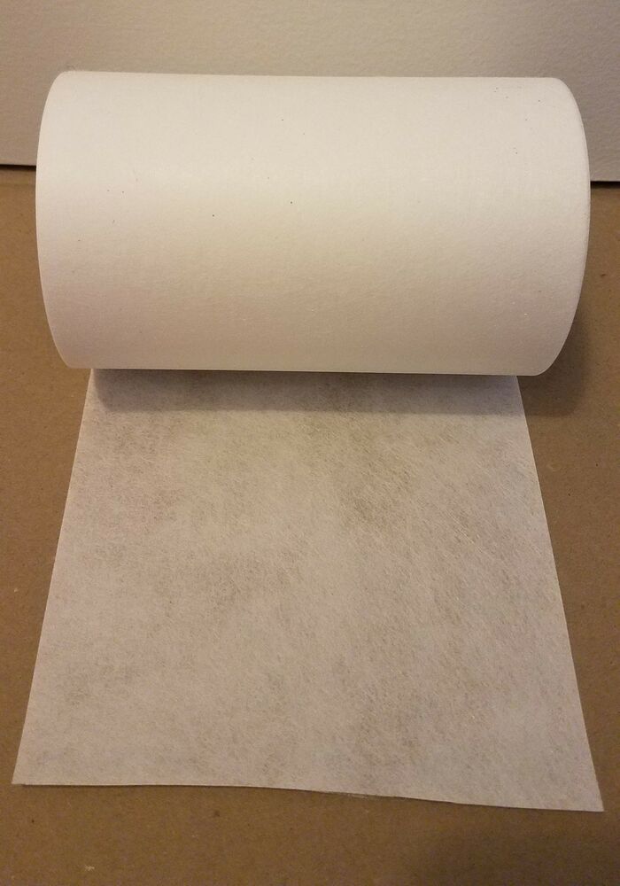 6 Inch X 75 Foot Roll Anti-Fracture Fabric Roof Membrane, Non-Woven Fiberglass Mesh Tape for Bathroom Shower Walls, Floors