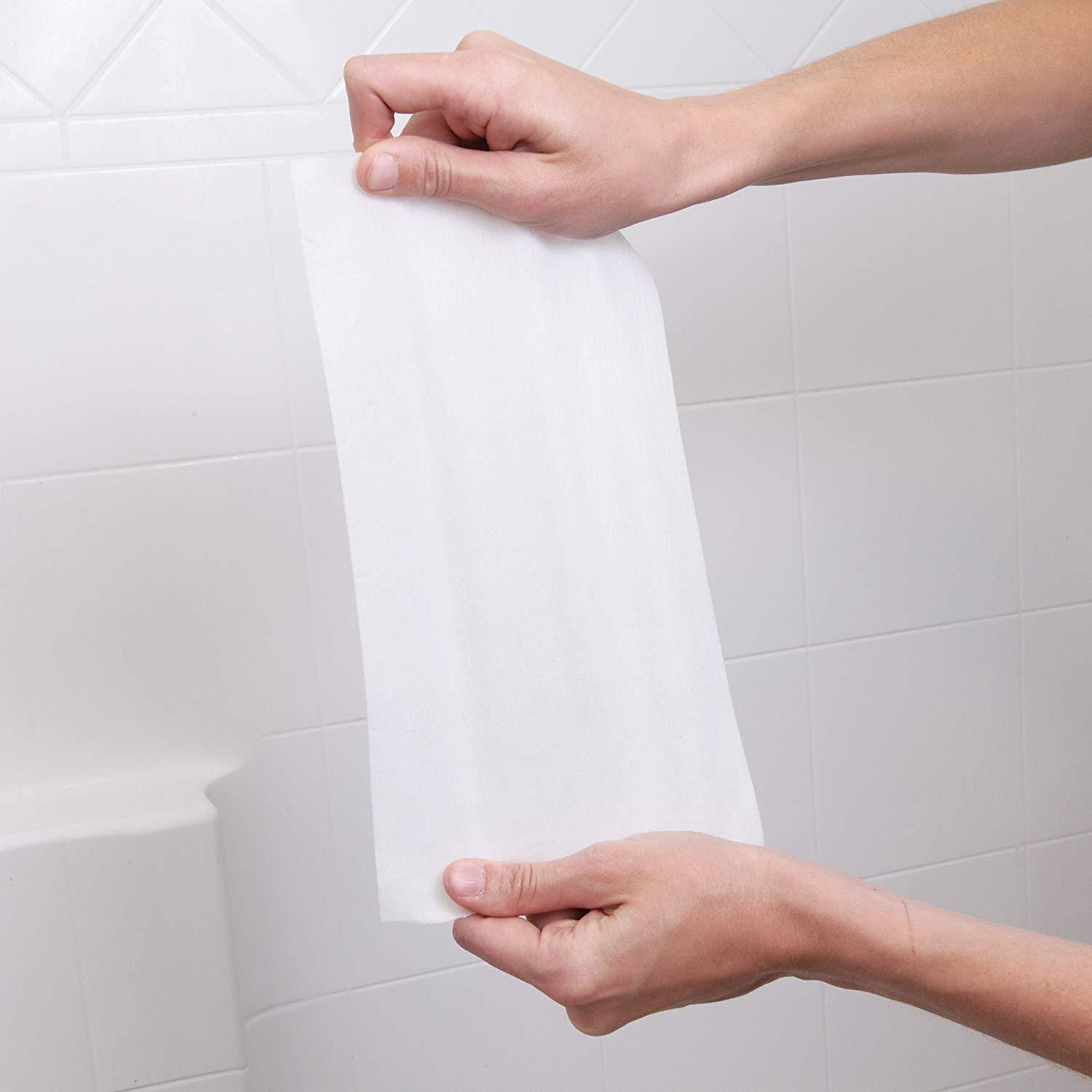 6 Inch X 75 Foot Roll Anti-Fracture Fabric Roof Membrane, Non-Woven Fiberglass Mesh Tape for Bathroom Shower Walls, Floors