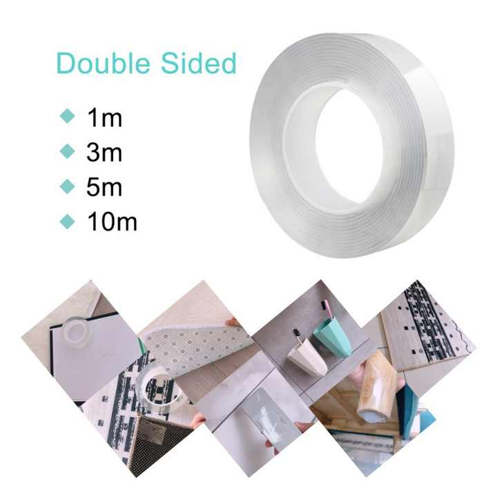 Super Strong Multifunctional Double Sided Adhesive Tape Washable Nano Tape