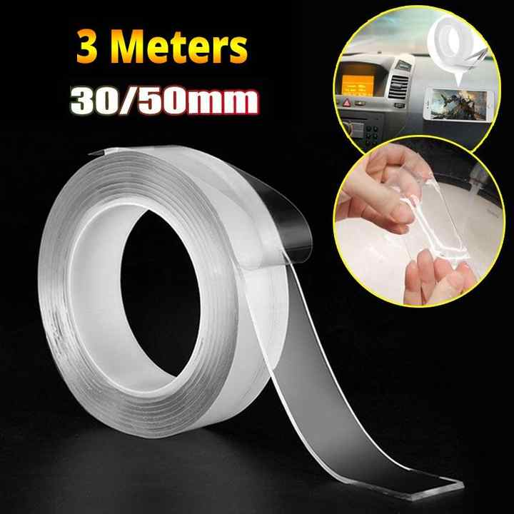 Five Star Products Traceless Washable Double-sided 1 Meter 3 Meters 5 Meters Sticky Nano Tape