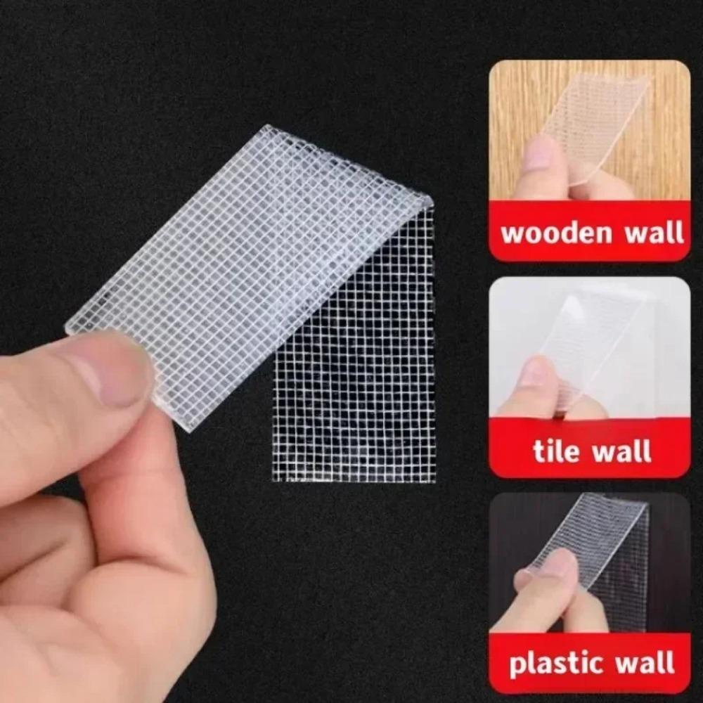 Free Sample 9.84 FT/16.4FT Sided Transparent Reusable Mesh Nano Tape Mounting Objects on Walls