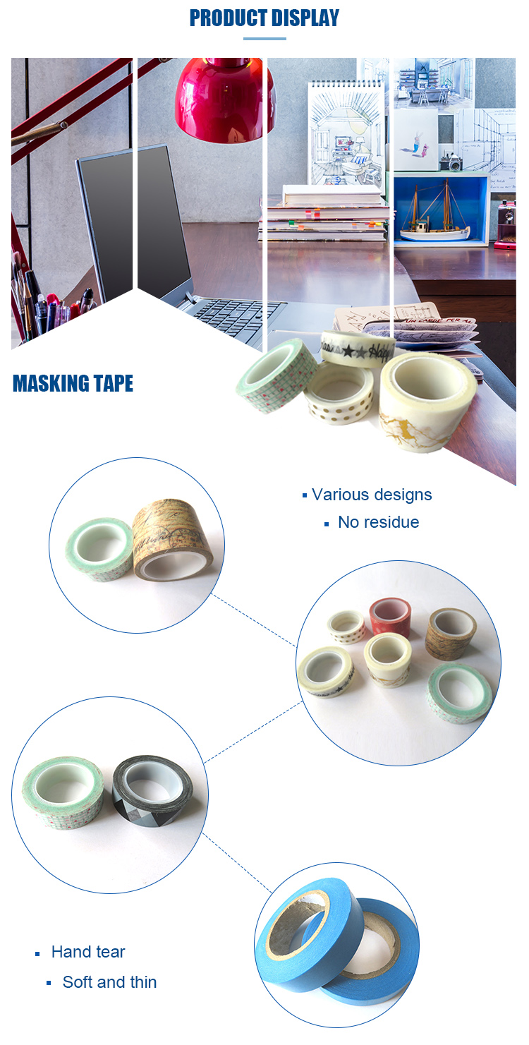 ISO9001 Certified Factory Directly Supply 12 Different Color Masking Tape/Painters Tape