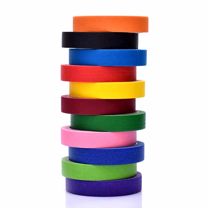 ISO9001 Certified Free Sample Factory Directly Supply 12 Different Color Masking Tape for Painting