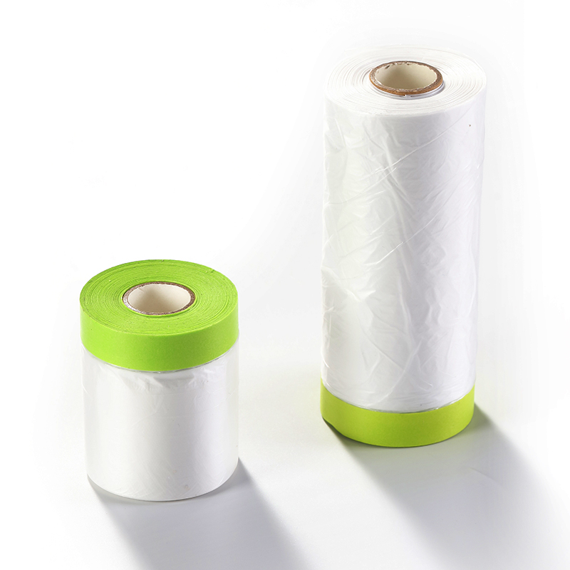 Free Sample Dust Protection Car Paint Masking Film Pre-Taped Masking Tape for Painting Cars House