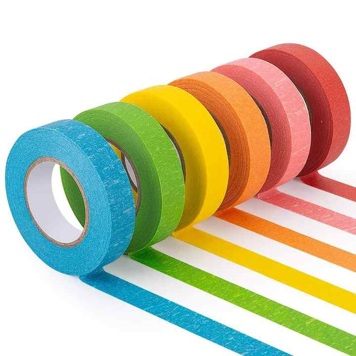 Clean Removal With No Residue 6 Pack Multi Color Painters Masking Tape 1