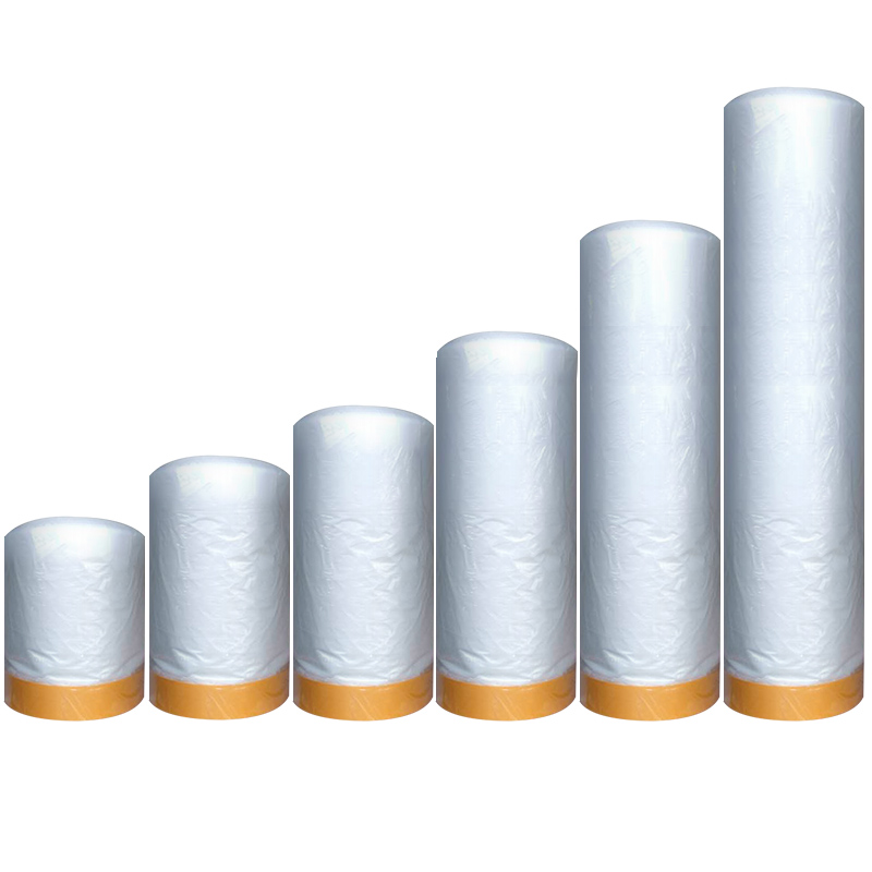 Pre Taped Masking Film Auto Painting for Automotive/House Spray Applications, Industrial Tape Masking Tape for Painting