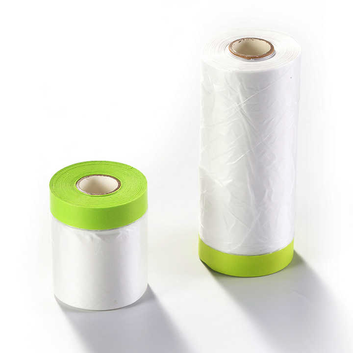 Pre Taped Masking Film Auto Painting for Automotive/House Spray Applications, Industrial Tape Masking Tape for Painting
