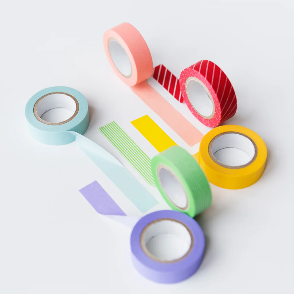 Custom 38mm Anti-UV Colorful Automotive Car Painting Masking Tapes Set 60 Days Resistant for Washi Tape Made Acrylic Resistant