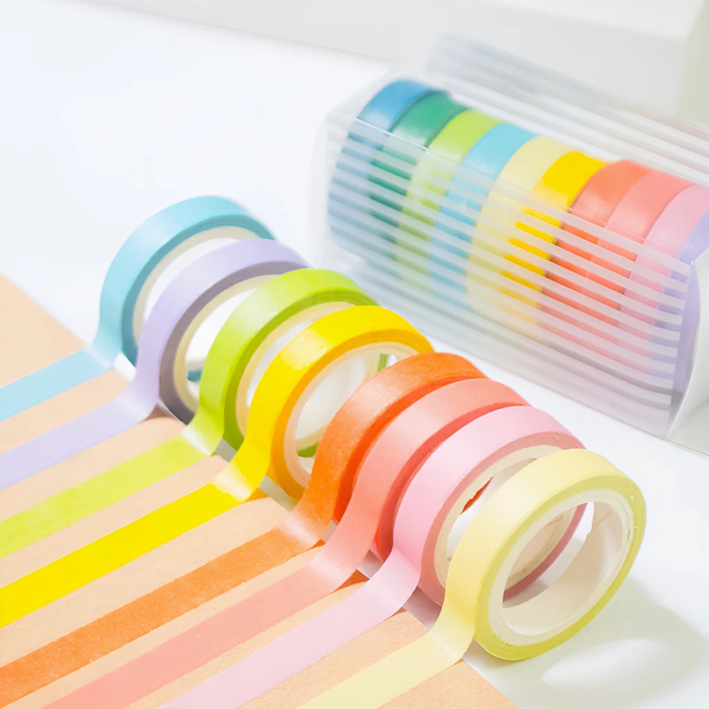 Custom 38mm Anti-UV Colorful Automotive Car Painting Masking Tapes Set 60 Days Resistant for Washi Tape Made Acrylic Resistant