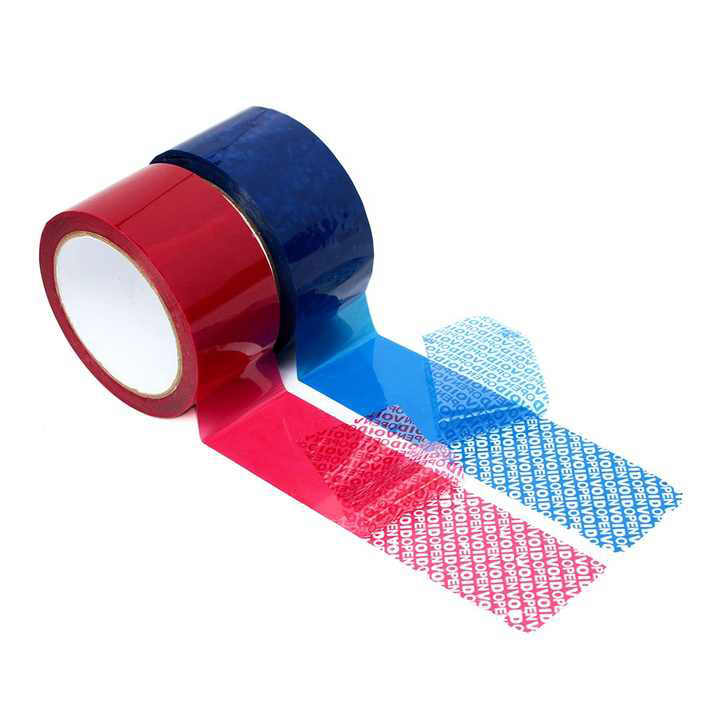 Individually Packaged Transfer Proof Security Void Tape Non-Residue Tamper Evident Convenient PET for Carton Sealing LogoTape