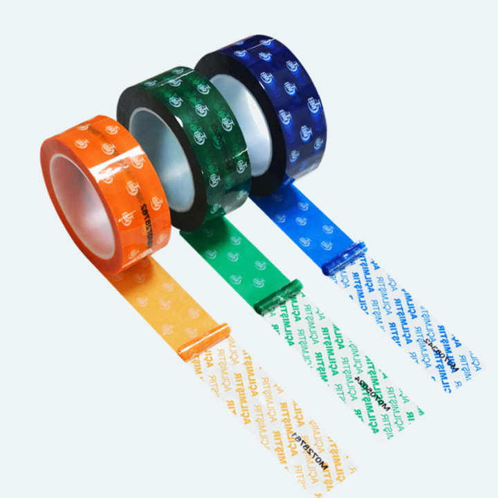 OEM Custom Adhesive Sticker Security Tamper Evident Label and Tape with Void Open Partial Transfer Design for Masking