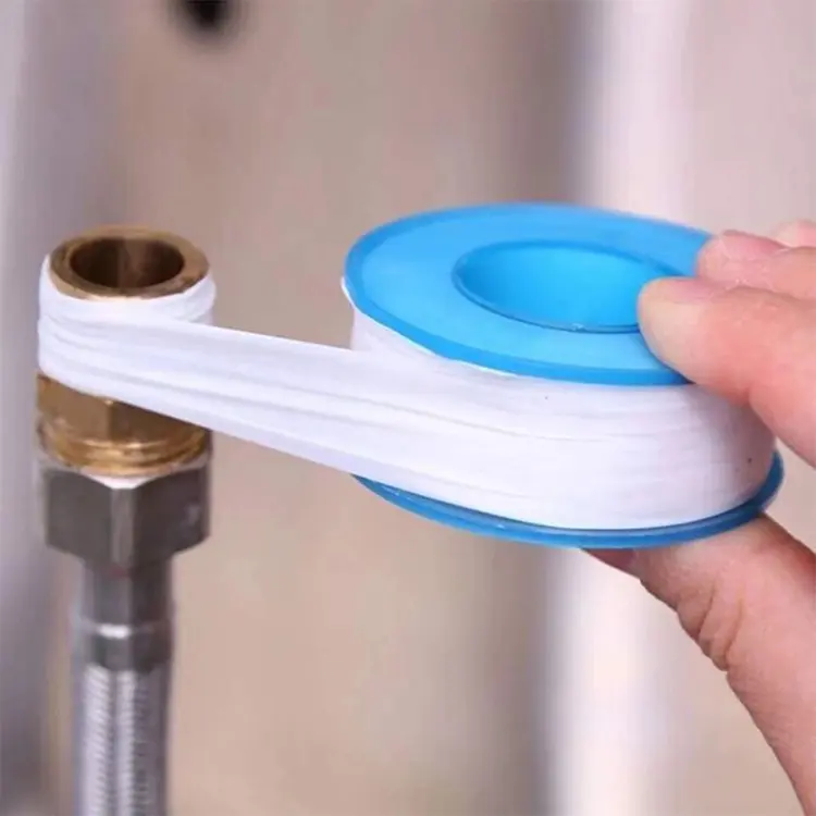 Free Sample PTFE Plumbing Tape, White PTFE Tape 12mm Ptfe Thread Seal for Shower Head Water Pipe Sealing Tape
