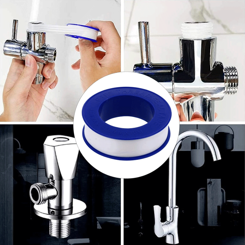 PTFE Pipe Thread Sealant Tape High Density Thread Sealant Tape Water Seal Plumbing Tape for Shower Head, Pipes, Gas Lines