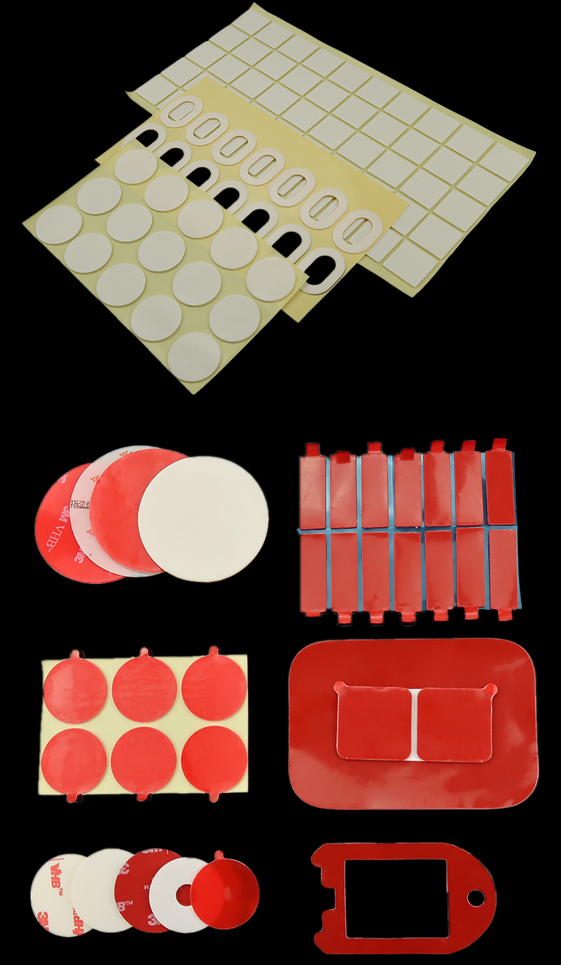 Custom Die Cut Adhesive Tapes Strong High-Temperature Double Sided Acrylic Foam Tape Water Activated for Bag Sealing