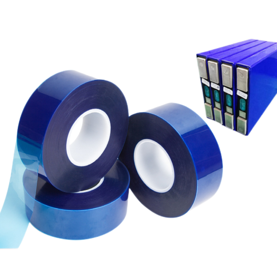 Multi-specification Die-cut Screen Dust-proof Scratch-proof Blue PET Transparent Silicone Protective Film Tape