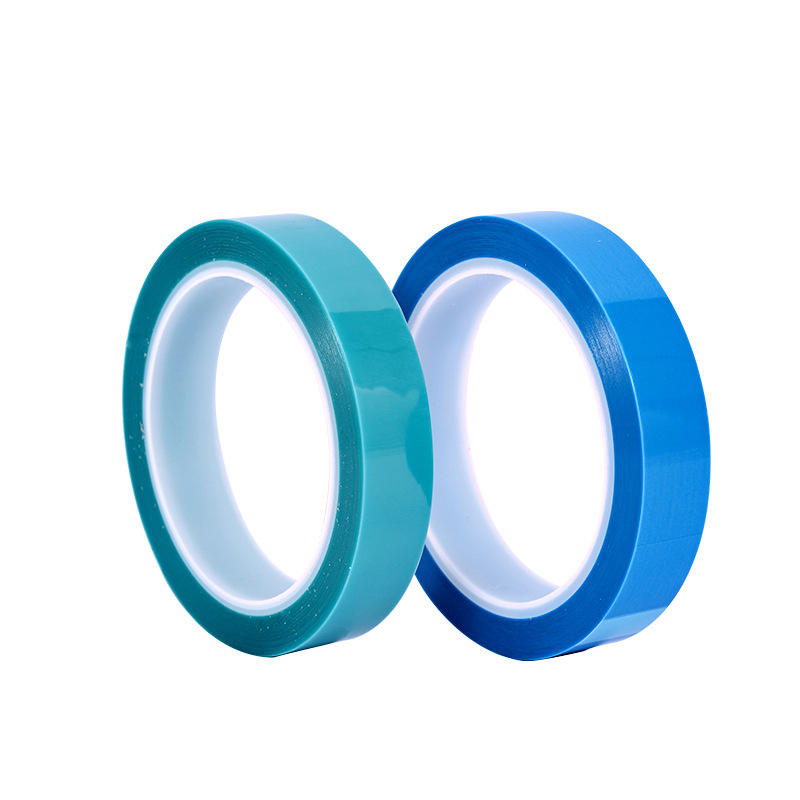 Wholesale Self Adhesive PET Blue Refrigerator Tape High Temperature Waterproof Fixed Masking Tape Temporary Printer Fixing Hot