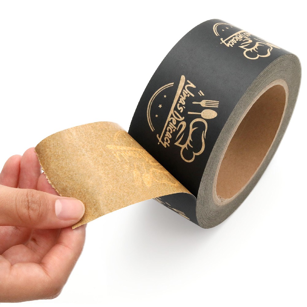 Adhesive Paper & Film Tape Water Activated Paper Tape Custom Packing Kraft Paper Tape
