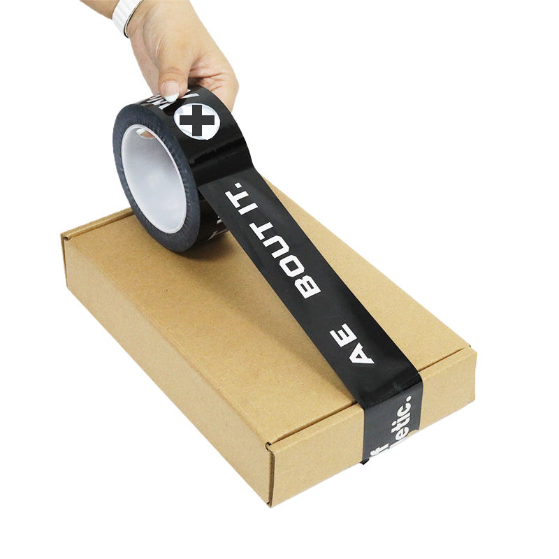 Custom Printed Shipping Box OPP Tape Self Adhesive Transparent Invisible Duct Bopp Clear Package Tape Jumbo Roll