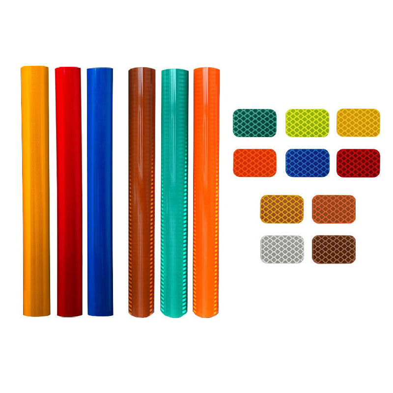 Factory Price Waterproof High Visibility Self-adhesive Pet Reflective Safety High Intensity Prismatic Reflective Sheeting
