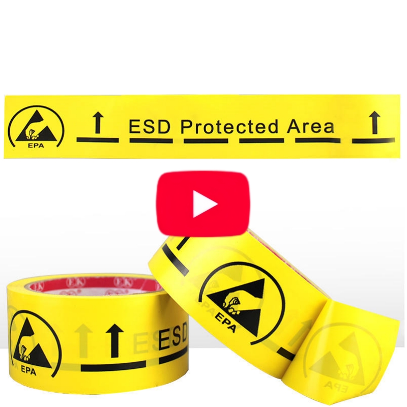 PVC ESD Sensitive Aisle Warning Tape