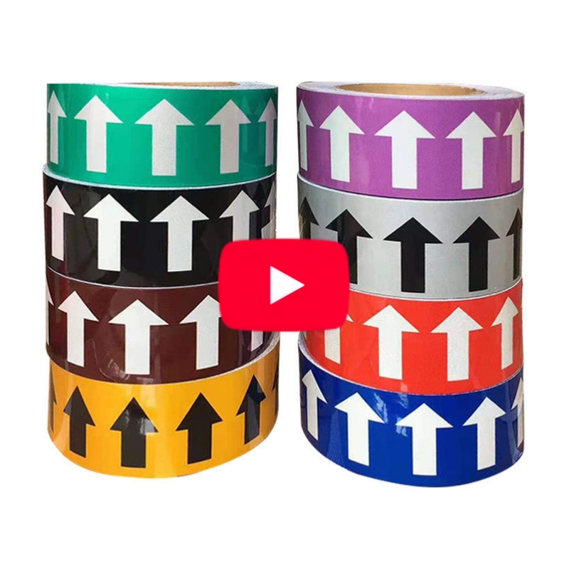 Professional Reflective PVC Pipe Marking Tape