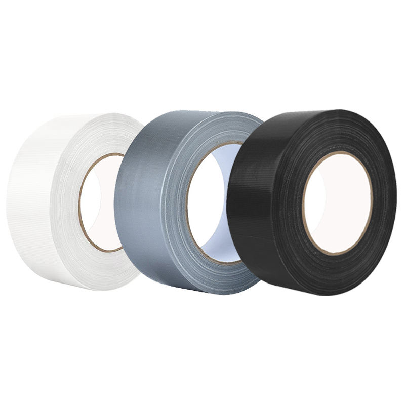 General Purpose Heavy Duct Cloth Gaffer Custom Adhesive Strong Waterproof Silver Grey Repair Fabric Black Color Fixing Tape