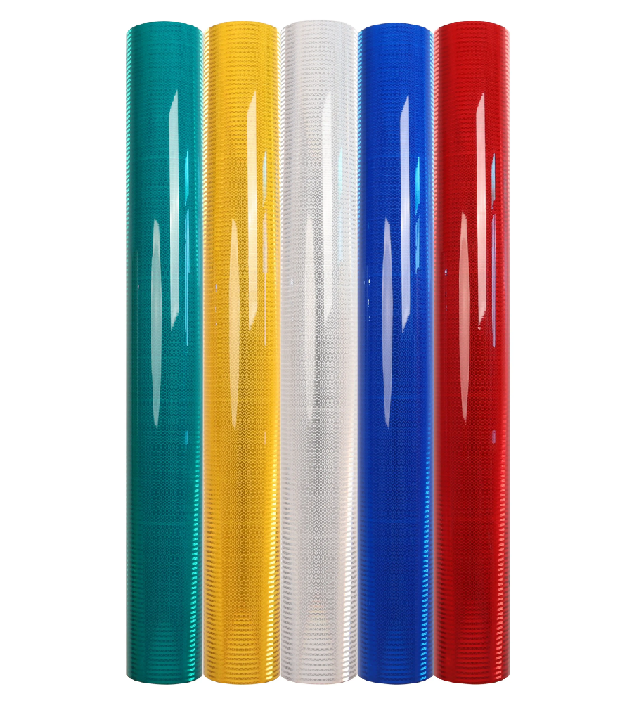 High Intensity Prismatic PVC Retro Reflective Film Digital Printable Engineer Grade Safety Sheet Factory Reflective Material
