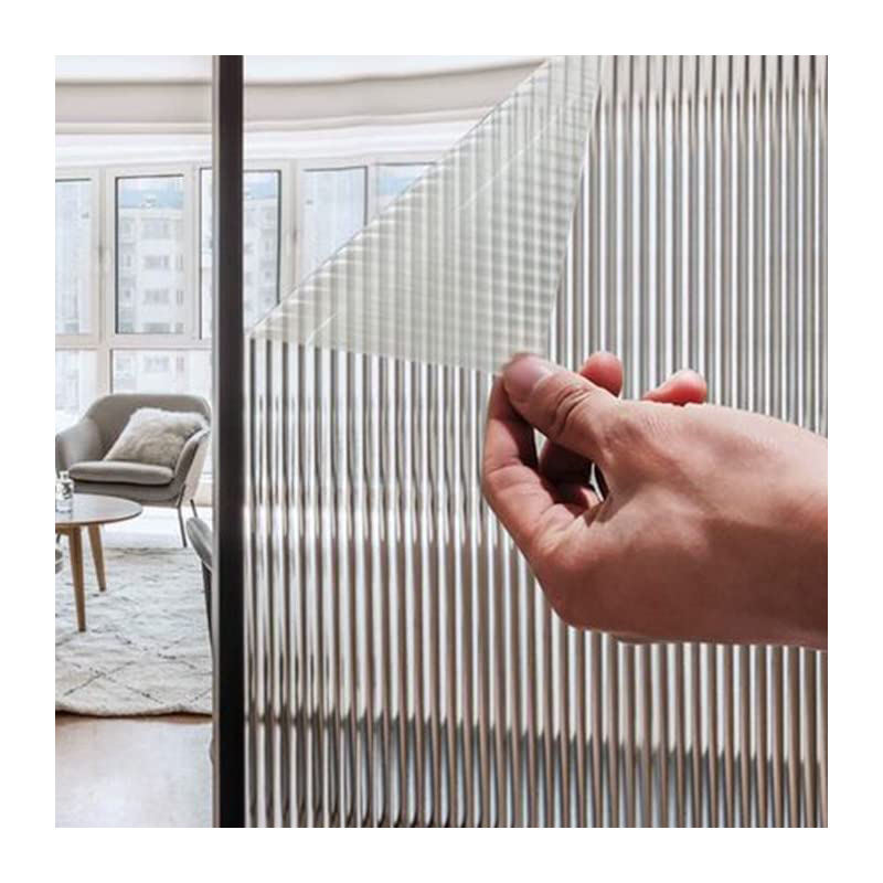 Wholesale Reeded Glass Decorative Film Privacy Self Adhesive Window Films for Shower Room