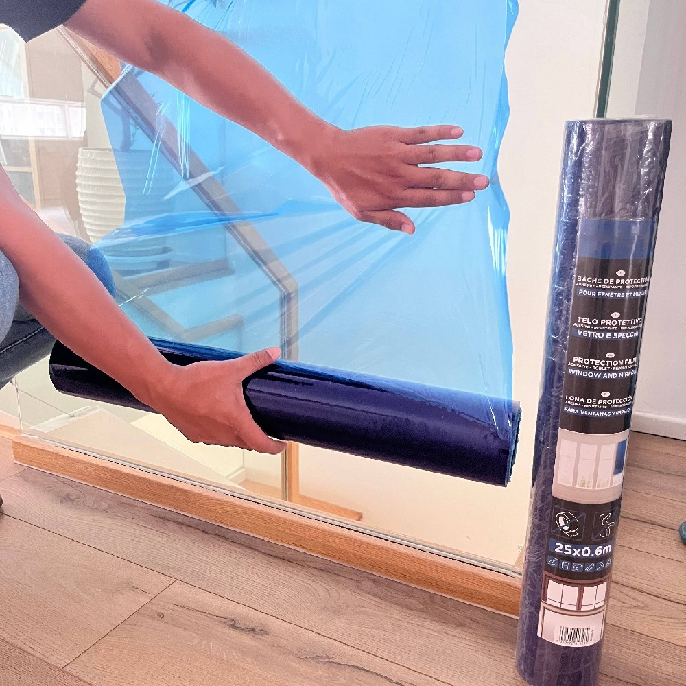 Electrostatic Protective PE Transparent Self-Adhesive Film 50cm Width Soft Plastic Protective Film for Blow Molding