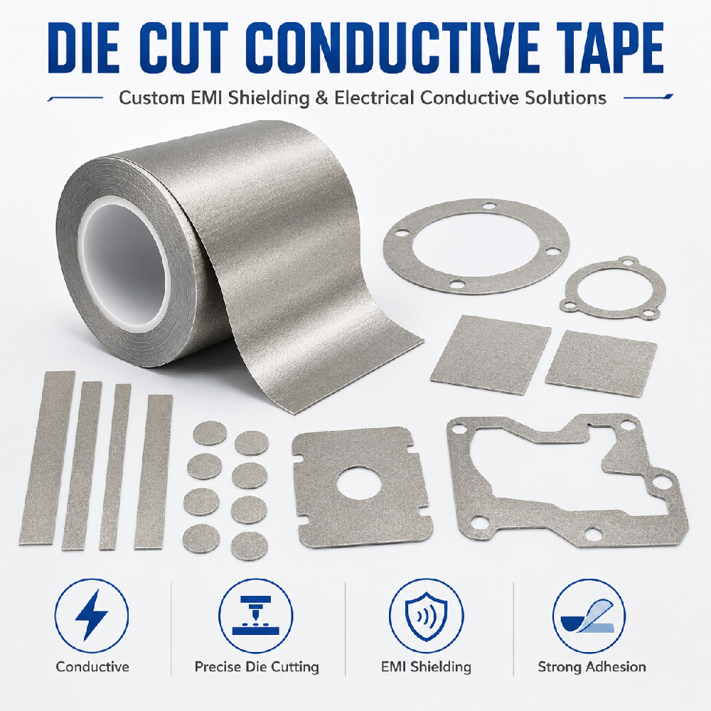 Custom Die Cut Conductive Tape | EMI Shielding Adhesive Parts