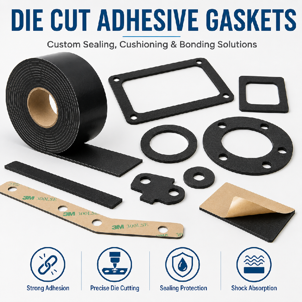 Custom Die Cut Adhesive Gaskets | Foam Sealing & Bonding Parts