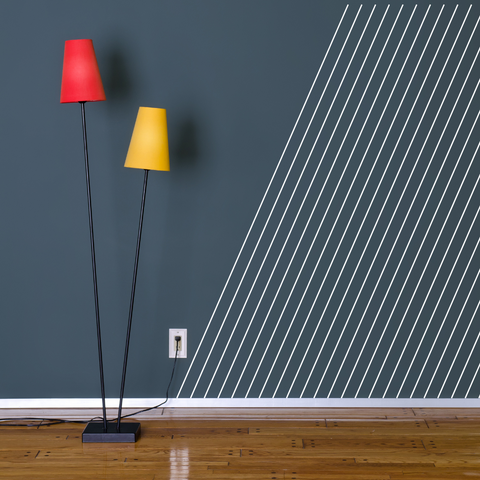 lines into wall decor stripe painters tape