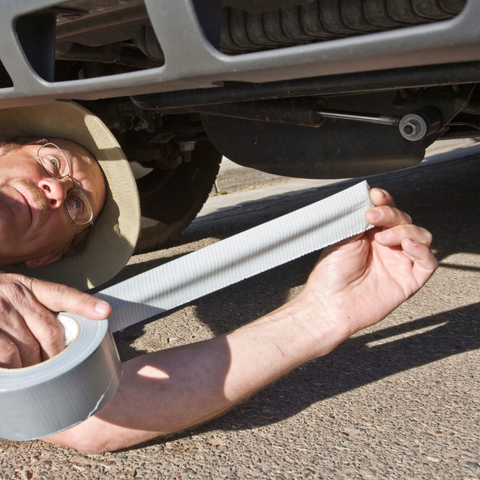 Duct Tape to fix a car