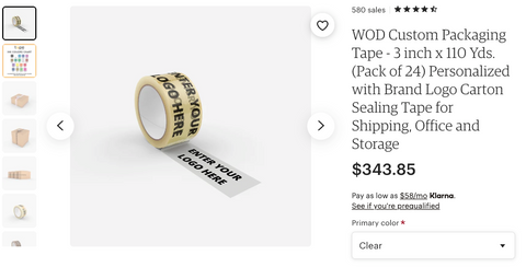 etsy store custom printed tape