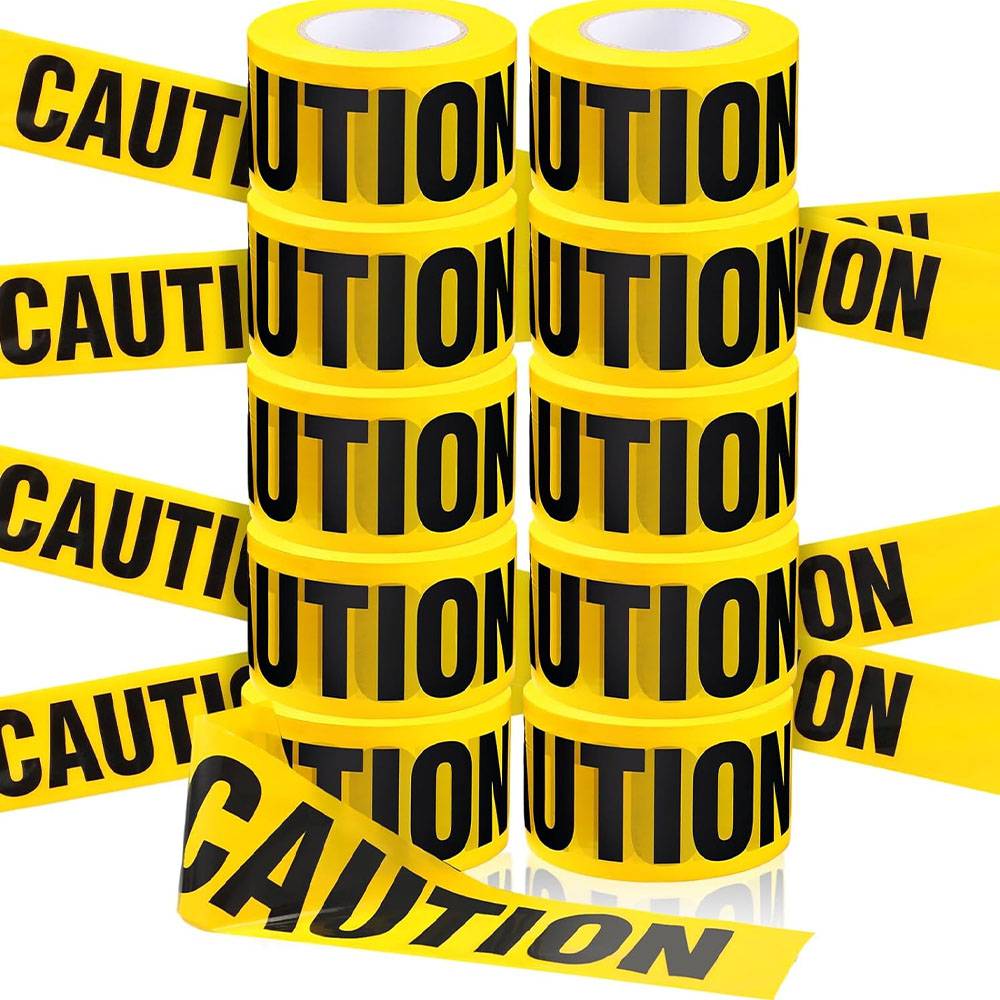 Yellow Caution Tape Security Tape Halloween Decoration