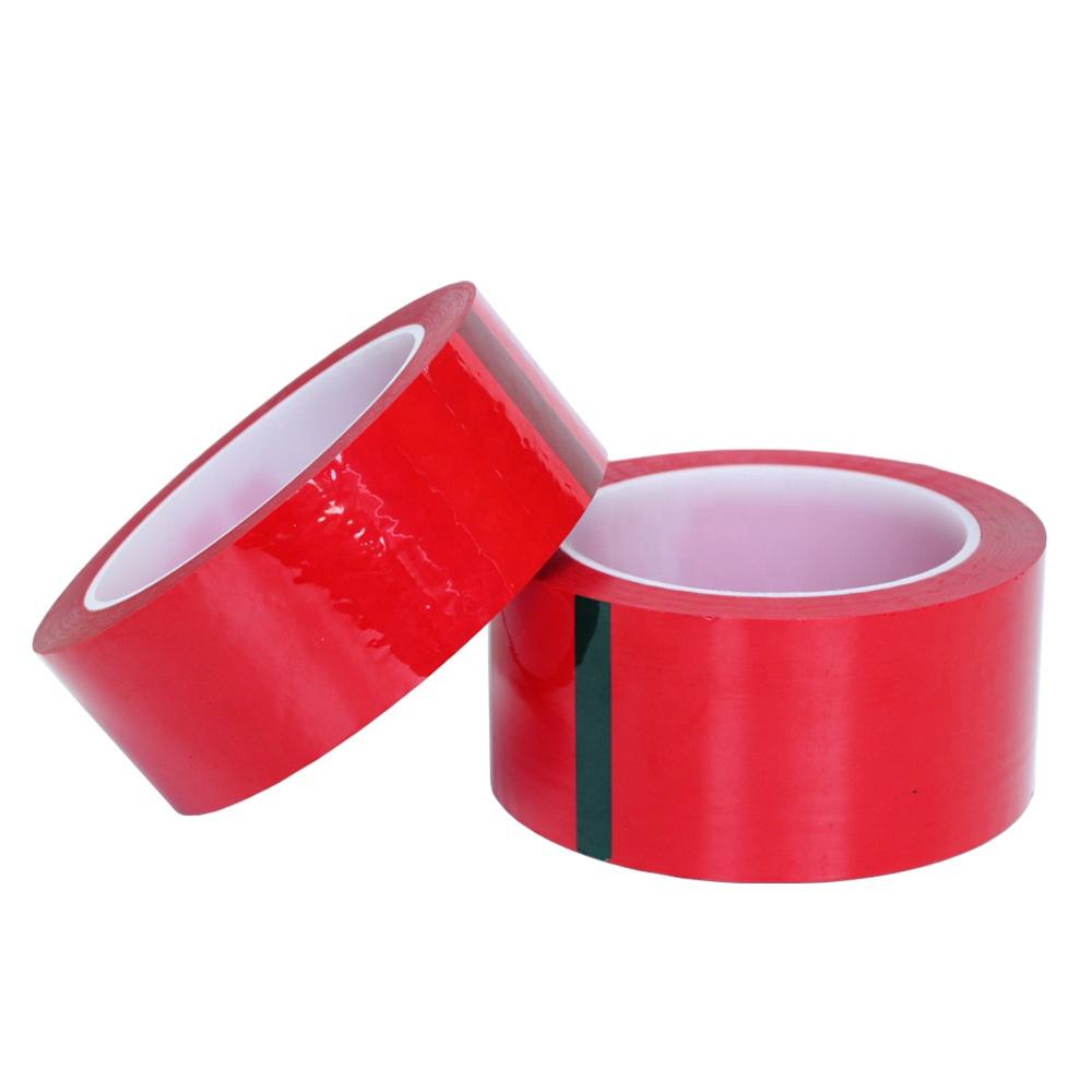 Red Polyester Acrylic Tape